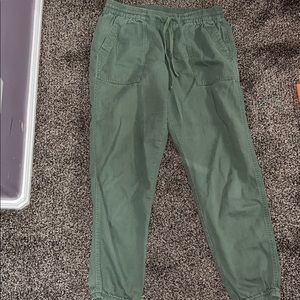 green joggers